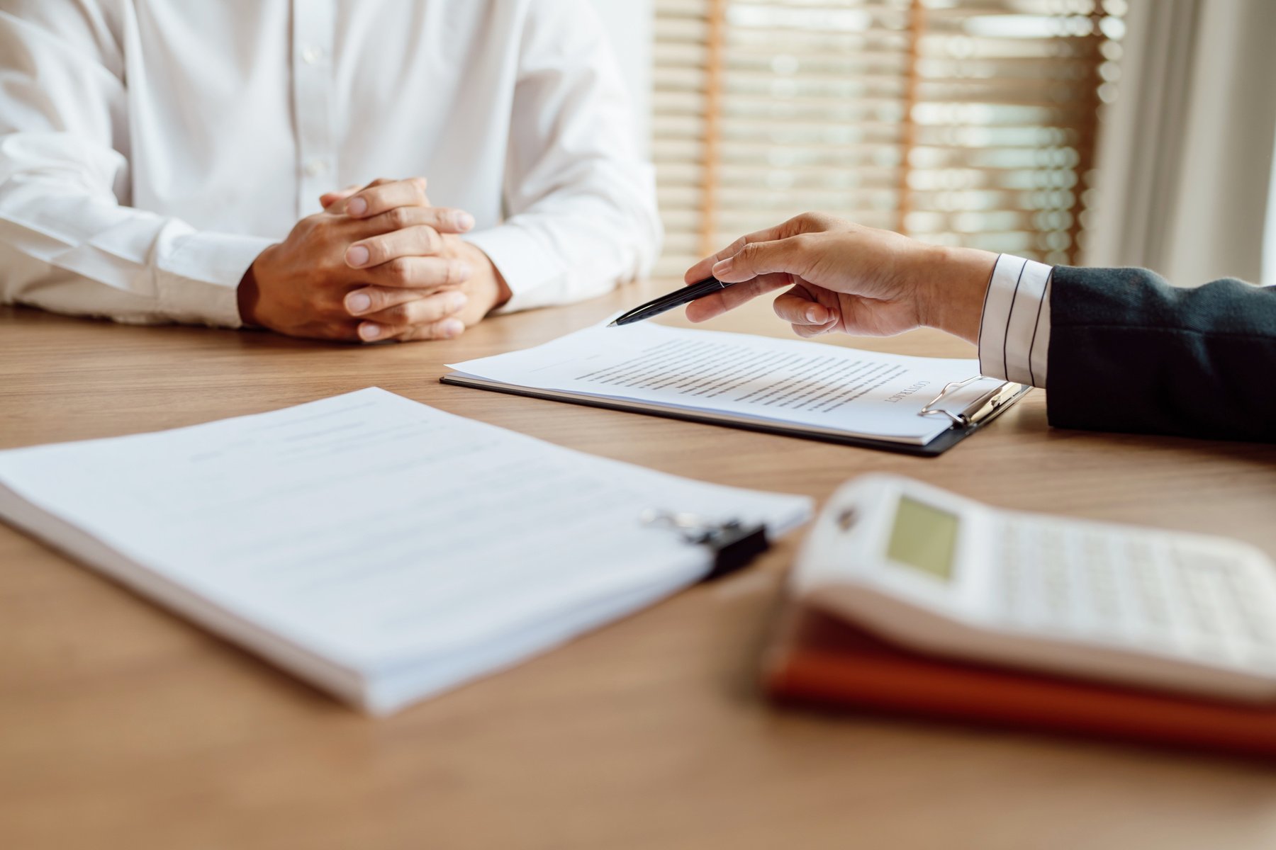 Business People Signing Contract Making Deal with Life Insurance